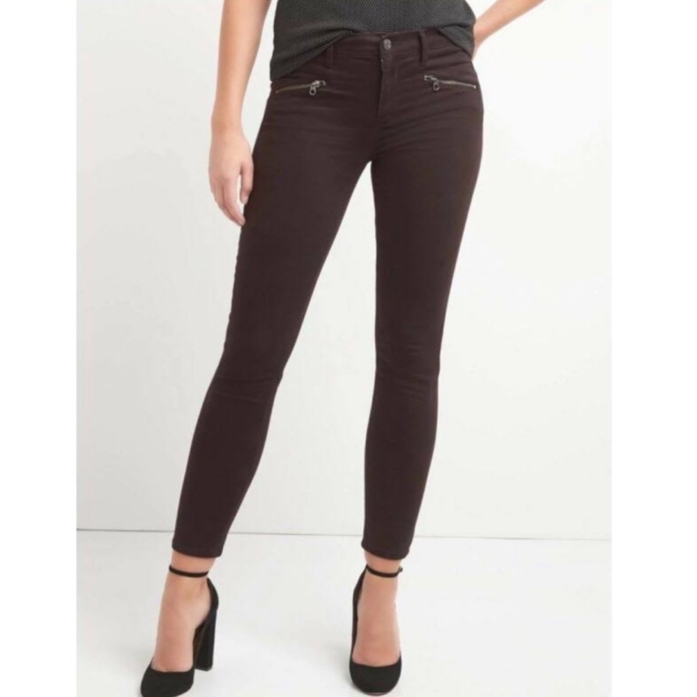 GAP 1969 true skinny ankle stretch zip pocket
